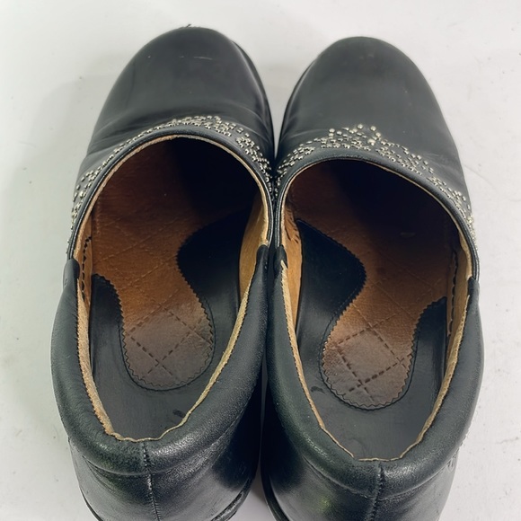 Ariat black leather clogs with metallic studs - Picture 3 of 8